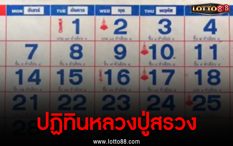 ปฏิทินหลวงปู่สรวง 16/03/65