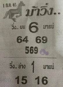 ม้าวิ่ง 01/07/65